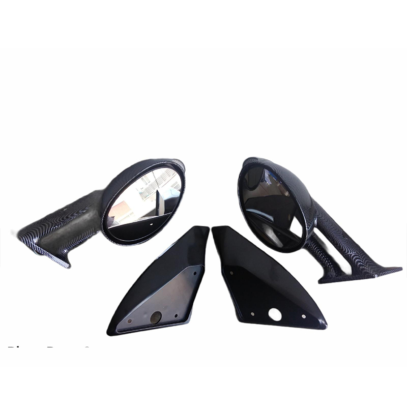 Space M3 Mirror With Front-Back Signal-Black Carbon&Chrome Set / AYDS76