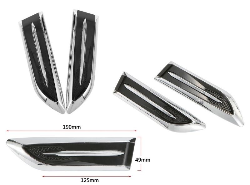 Universal 2'li bıçak çamurluk logosu geniş model / YACI185